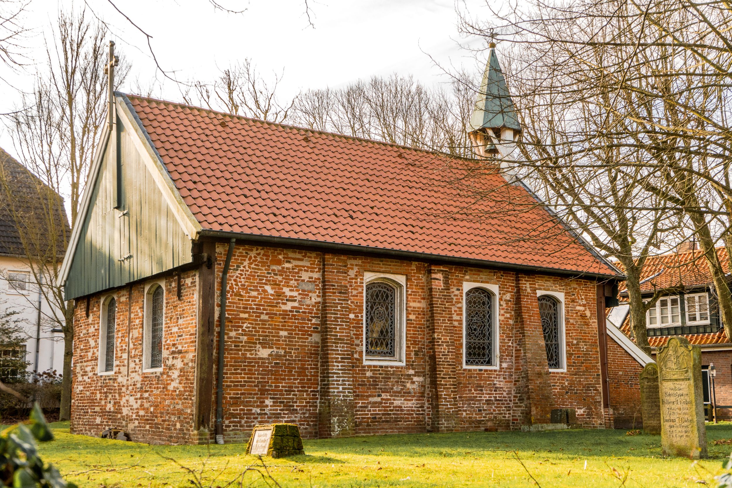 Die Alte Inselkirche auf Spiekeroog im Winter